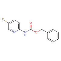 Chemical structure of benzyl N-(5-fluoropyridin-2-yl)carbamate - CSSB00010253641