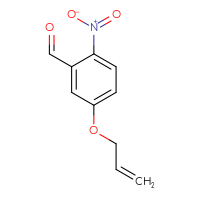 Chemical structure of 2-nitro-5-(prop-2-en-1-yloxy)benzaldehyde - CSSB00013851335