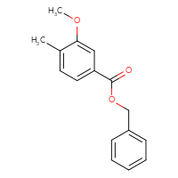 Chemical structure of benzyl 3-methoxy-4-methylbenzoate - CSSB00103798555