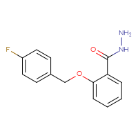 Chemical structure of 2-[(4-fluorophenyl)methoxy]benzohydrazide - CSSB00000681623