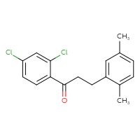 Chemical structure of 1-(2,4-dichlorophenyl)-3-(2,5-dimethylphenyl)propan-1-one - CSSB00020571475