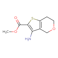 Chemical structure of methyl 3-amino-4H,6H,7H-thieno[3,2-c]pyran-2-carboxylate - CSSB02495365722