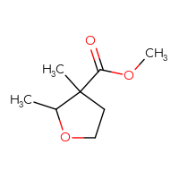 Chemical structure of methyl 2,3-dimethyloxolane-3-carboxylate - CSSB00015322343