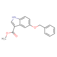 Chemical structure of methyl 5-(benzyloxy)-1H-indole-3-carboxylate - CSSB00010164375