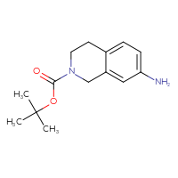 Chemical structure of tert-butyl 7-amino-1,2,3,4-tetrahydroisoquinoline-2-carboxylate - CSSB00000754047
