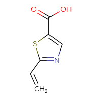 Chemical structure of 2-ethenyl-1,3-thiazole-5-carboxylic acid - CSSB02125696627