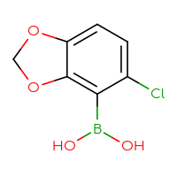 Chemical structure of (5-chloro-2H-1,3-benzodioxol-4-yl)boronic acid - CSSB00121572868