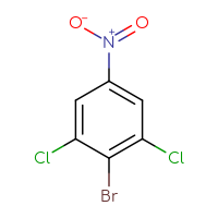 Chemical structure of 2-bromo-1,3-dichloro-5-nitrobenzene - CSSB00012357559