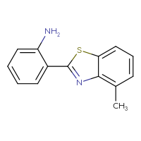 Chemical structure of 2-(4-methyl-1,3-benzothiazol-2-yl)aniline - CSSB00003674510