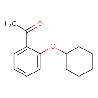 Chemical structure of 1-[2-(cyclohexyloxy)phenyl]ethan-1-one - CSSB00011229976