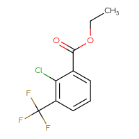 Chemical structure of ethyl 2-chloro-3-(trifluoromethyl)benzoate - CSSB00010164423