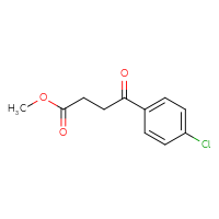 Chemical structure of methyl 4-(4-chlorophenyl)-4-oxobutanoate - CSSB00000148945