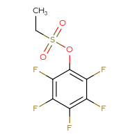 Chemical structure of 2,3,4,5,6-pentafluorophenyl ethane-1-sulfonate - CSSB00000756540