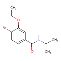 Chemical structure of 4-bromo-3-ethoxy-N-(propan-2-yl)benzamide - CSSB02495351085