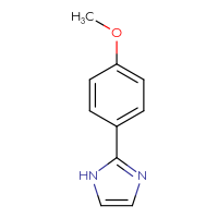 Chemical structure of 2-(4-methoxyphenyl)-1H-imidazole - CSSB00011393237