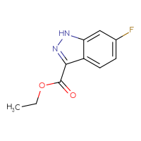 Chemical structure of ethyl 6-fluoro-1H-indazole-3-carboxylate - CSSB00010178050