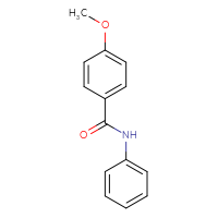 Chemical structure of 4-methoxy-N-phenylbenzamide - CSSB00000383231
