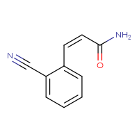 Chemical structure of (2Z)-3-(2-cyanophenyl)prop-2-enamide - CSSB00040547281