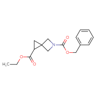 Chemical structure of 5-benzyl 1-ethyl 5-azaspiro[2.3]hexane-1,5-dicarboxylate - CSSB00010892188