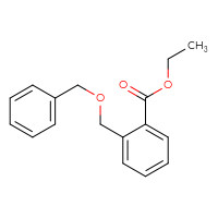 Chemical structure of ethyl 2-[(benzyloxy)methyl]benzoate - CSSB00048193303