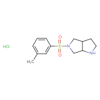Chemical structure of 5-(3-methylbenzenesulfonyl)-octahydropyrrolo[3,4-b]pyrrole hydrochloride - CSSB00020590386