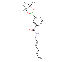 Chemical structure of N-[(2E,4E)-hexa-2,4-dien-1-yl]-3-(4,4,5,5-tetramethyl-1,3,2-dioxaborolan-2-yl)benzamide - CSSB21331712988