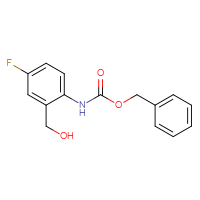 Chemical structure of benzyl N-[4-fluoro-2-(hydroxymethyl)phenyl]carbamate - CSSB03496559022