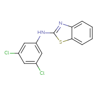 Chemical structure of N-(3,5-dichlorophenyl)-1,3-benzothiazol-2-amine - CSSB00000593429