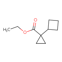 Chemical structure of ethyl 1-cyclobutylcyclopropane-1-carboxylate - CSSB00029226180