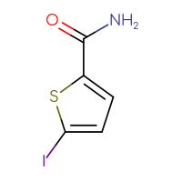 Chemical structure of 5-iodothiophene-2-carboxamide - CSSB00015934629