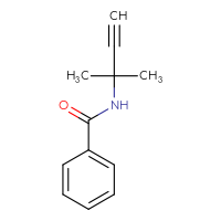 Chemical structure of N-(2-methylbut-3-yn-2-yl)benzamide - CSSB00011969321