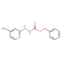 Chemical structure of N'-(4-methylpyridin-2-yl)(benzyloxy)carbohydrazide - CSSB21332336252