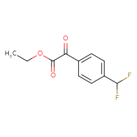 Chemical structure of ethyl 2-[4-(difluoromethyl)phenyl]-2-oxoacetate - CSSB00010871977