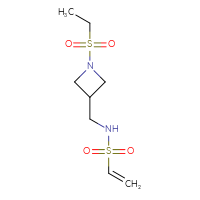 Chemical structure of N-{[1-(ethanesulfonyl)azetidin-3-yl]methyl}ethene-1-sulfonamide - CSSB21332050530
