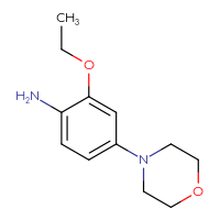 Chemical structure of 2-ethoxy-4-(morpholin-4-yl)aniline - CSSB00005775203