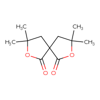 Chemical structure of 3,3,8,8-tetramethyl-2,7-dioxaspiro[4.4]nonane-1,6-dione - CSSB00010744520