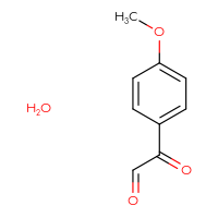 Chemical structure of 2-(4-methoxyphenyl)-2-oxoacetaldehyde hydrate - CSSB00020605405
