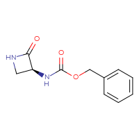Chemical structure of benzyl N-[(3S)-2-oxoazetidin-3-yl]carbamate - CSSB00015745688