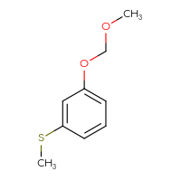 Chemical structure of 1-(methoxymethoxy)-3-(methylsulfanyl)benzene - CSSB09888540263