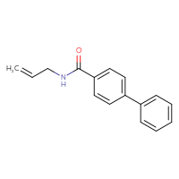 Chemical structure of N-(prop-2-en-1-yl)-[1,1'-biphenyl]-4-carboxamide - CSSB00027759963