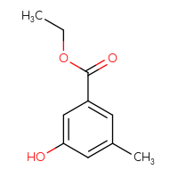 Chemical structure of ethyl 3-hydroxy-5-methylbenzoate - CSSB00009840236
