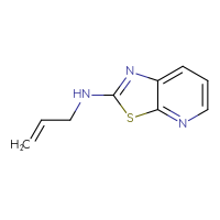 Chemical structure of N-(prop-2-en-1-yl)-[1,3]thiazolo[5,4-b]pyridin-2-amine - CSSB00009938898