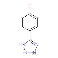 Chemical structure of 5-(4-iodophenyl)-1H-1,2,3,4-tetrazole - CSSB00010199467