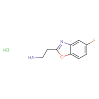 Chemical structure of 2-(5-fluoro-1,3-benzoxazol-2-yl)ethan-1-amine hydrochloride - CSSB00025718152