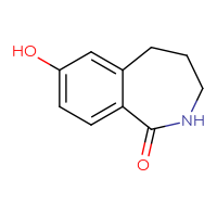 Chemical structure of 7-hydroxy-2,3,4,5-tetrahydro-1H-2-benzazepin-1-one - CSSB00000086256