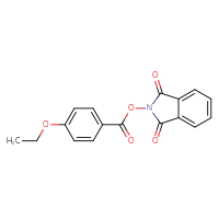 Chemical structure of 1,3-dioxo-2,3-dihydro-1H-isoindol-2-yl 4-ethoxybenzoate - CSSB00133015434