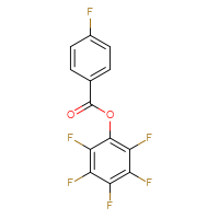 Chemical structure of 2,3,4,5,6-pentafluorophenyl 4-fluorobenzoate - CSSB00020624273