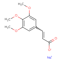 Chemical structure of sodium 3-(3,4,5-trimethoxyphenyl)prop-2-enoate - CSSB00121570486