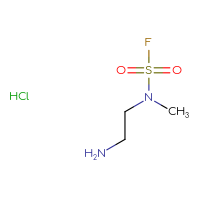 Chemical structure of N-(2-aminoethyl)-N-methylsulfamoyl fluoride hydrochloride - CSSB06744473488