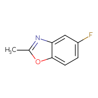Chemical structure of 5-fluoro-2-methyl-1,3-benzoxazole - CSSB00000037201